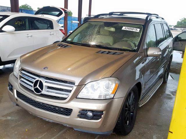 4JGBF22EX8A340625 - 2008 MERCEDES-BENZ GL 320 CDI BEIGE photo 2