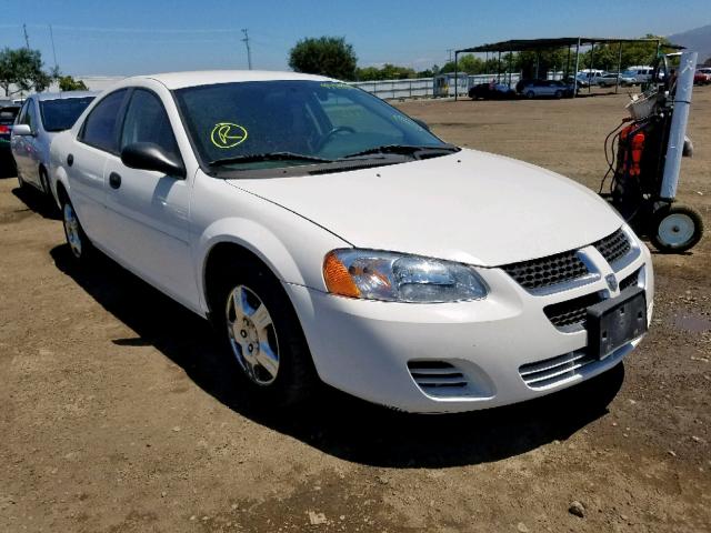 1B3EL36X84N191454 - 2004 DODGE STRATUS SE WHITE photo 1