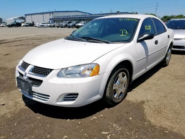 1B3EL36X84N191454 - 2004 DODGE STRATUS SE WHITE photo 2