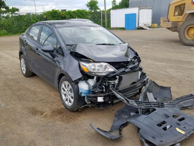 KNADM4A32F6445221 - 2015 KIA RIO LX CHARCOAL photo 1