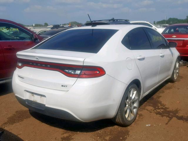 1C3CDFBA8DD232374 - 2013 DODGE DART SXT WHITE photo 4