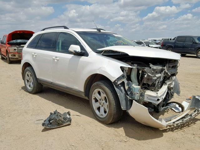 2FMDK4JC2DBA28734 - 2013 FORD EDGE SEL WHITE photo 1