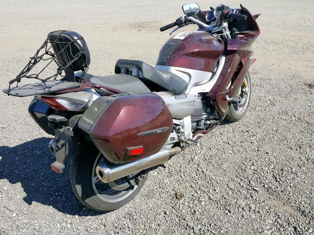 JYARP15YX7A000336 - 2007 YAMAHA FJR1300 BURGUNDY photo 4