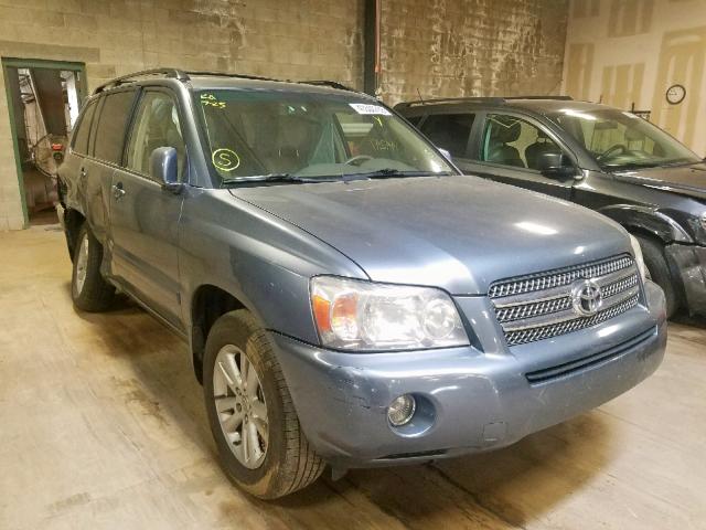 JTEEW21A960015737 - 2006 TOYOTA HIGHLANDER BLUE photo 1