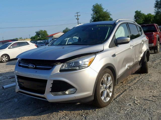 1FMCU9JX0EUC91810 - 2014 FORD ESCAPE TIT SILVER photo 2