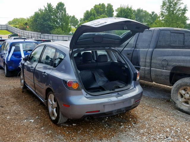 JM1BK143941213574 - 2004 MAZDA 3 HATCHBAC GRAY photo 3