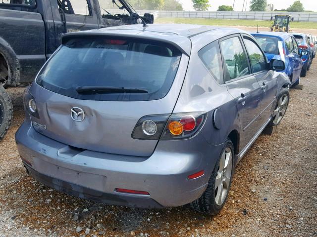 JM1BK143941213574 - 2004 MAZDA 3 HATCHBAC GRAY photo 4