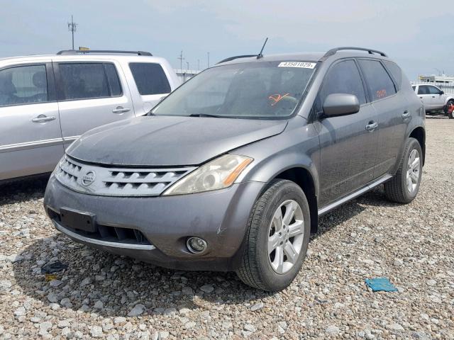 JN8AZ08W37W645837 - 2007 NISSAN MURANO GRAY photo 2