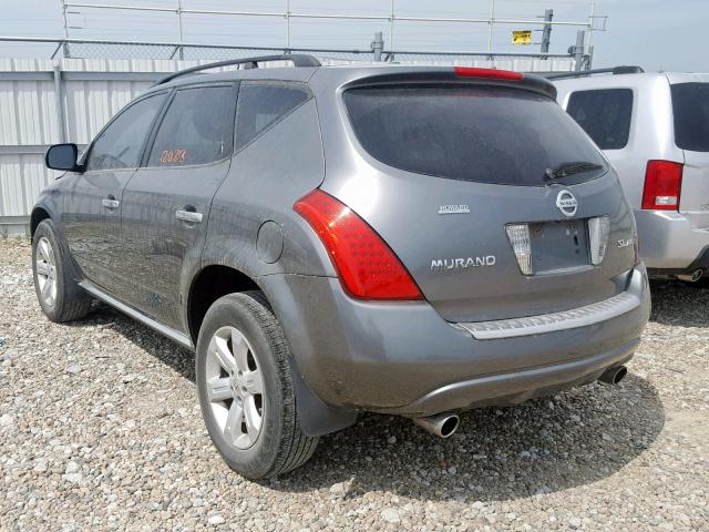 JN8AZ08W37W645837 - 2007 NISSAN MURANO GRAY photo 3