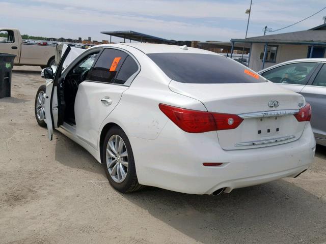 JN1BV7AP5FM343146 - 2015 INFINITI Q50 BASE WHITE photo 3