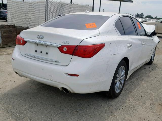 JN1BV7AP5FM343146 - 2015 INFINITI Q50 BASE WHITE photo 4