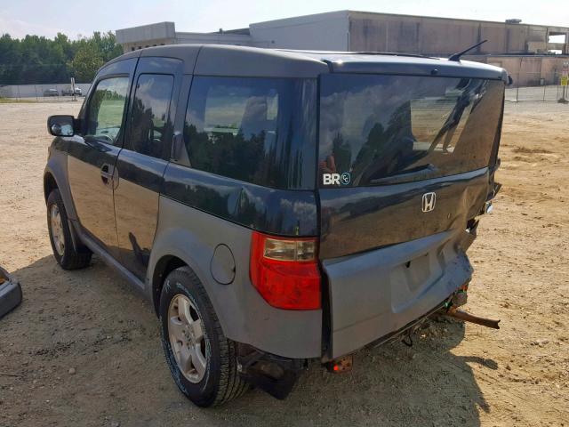 5J6YH28593L046799 - 2003 HONDA ELEMENT EX BLACK photo 3