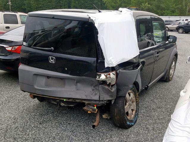 5J6YH28593L046799 - 2003 HONDA ELEMENT EX BLACK photo 4