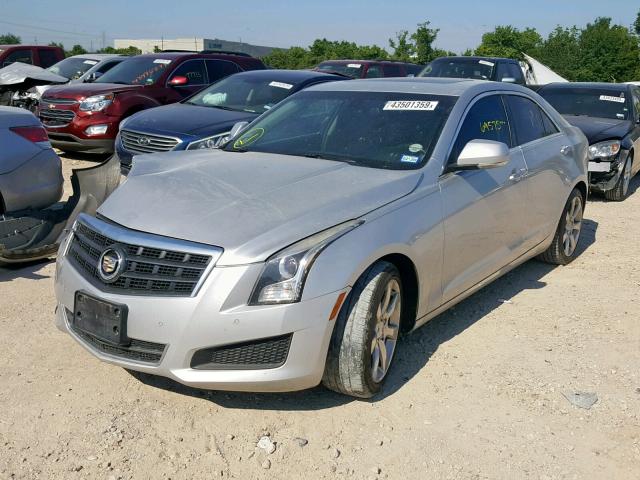 1G6AB5RX4E0127548 - 2014 CADILLAC ATS LUXURY SILVER photo 2