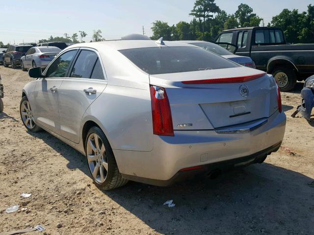 1G6AB5RX4E0127548 - 2014 CADILLAC ATS LUXURY SILVER photo 3