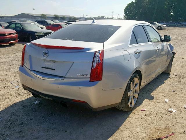 1G6AB5RX4E0127548 - 2014 CADILLAC ATS LUXURY SILVER photo 4