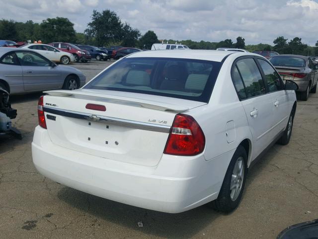 1G1ZT52805F300374 - 2005 CHEVROLET MALIBU LS WHITE photo 4