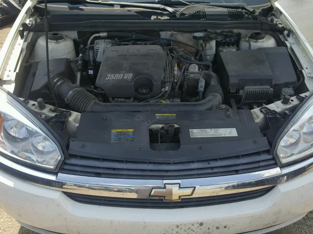 1G1ZT52805F300374 - 2005 CHEVROLET MALIBU LS WHITE photo 7