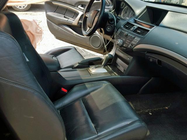 1HGCS22899A004532 - 2009 HONDA ACCORD EXL BLACK photo 5