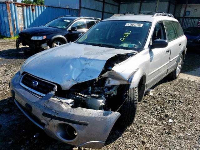 4S4BP61C077338317 - 2007 SUBARU LEGACY OUT SILVER photo 2