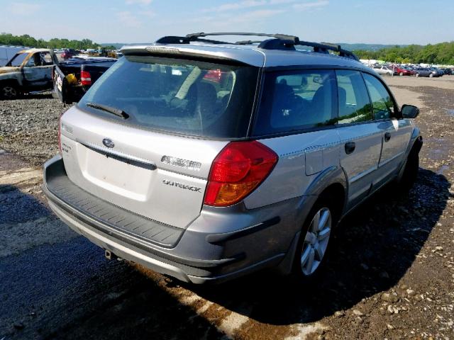 4S4BP61C077338317 - 2007 SUBARU LEGACY OUT SILVER photo 4