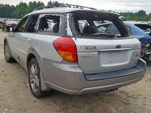 4S4BP86C074318803 - 2007 SUBARU LEGACY OUT SILVER photo 3