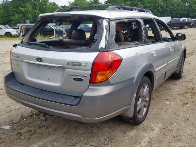 4S4BP86C074318803 - 2007 SUBARU LEGACY OUT SILVER photo 4