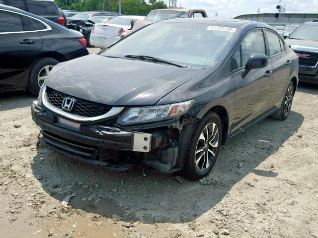 2HGFB2F94DH509209 - 2013 HONDA CIVIC EXL BLACK photo 2