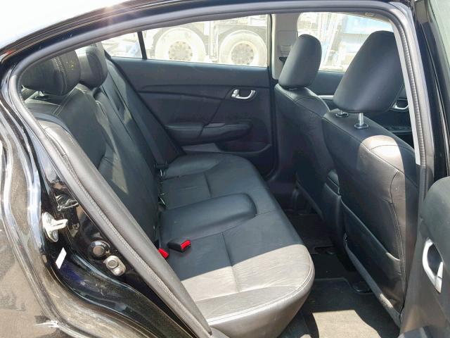 2HGFB2F94DH509209 - 2013 HONDA CIVIC EXL BLACK photo 6