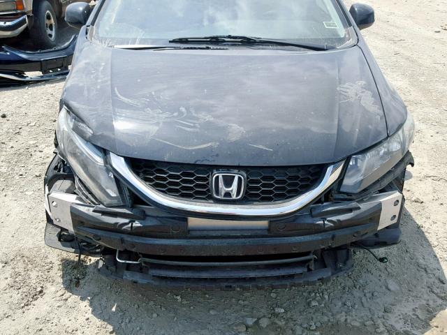 2HGFB2F94DH509209 - 2013 HONDA CIVIC EXL BLACK photo 7