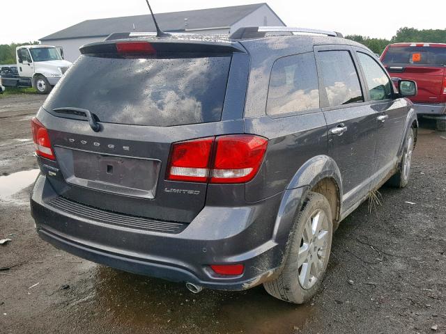 3C4PDCDG6ET170434 - 2014 DODGE JOURNEY LI GRAY photo 4