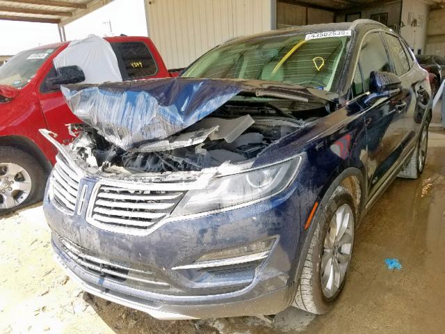 5LMCJ1A95FUJ19296 - 2015 LINCOLN MKC BLUE photo 2