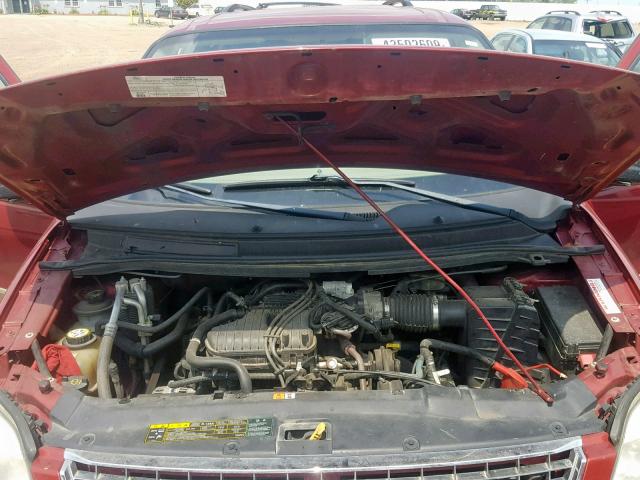 2FMZA58275BA58714 - 2005 FORD FREESTAR L BURGUNDY photo 7