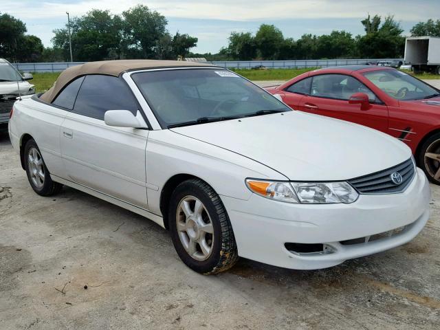 2T1FF22P12C566143 - 2002 TOYOTA CAMRY SOLA WHITE photo 1