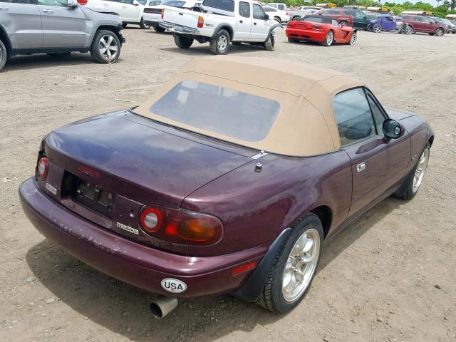 JM1NA3530S0609356 - 1995 MAZDA MX-5 MIATA PURPLE photo 4