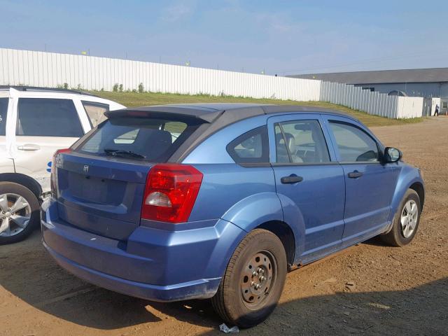 1B3HB28B77D288117 - 2007 DODGE CALIBER BLUE photo 4