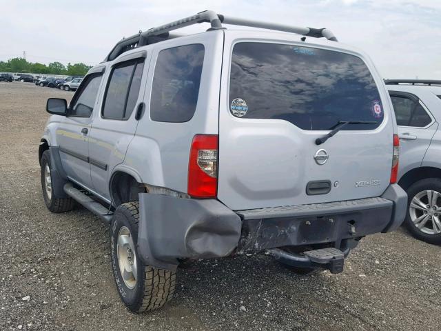 5N1ED28Y33C635633 - 2003 NISSAN XTERRA XE SILVER photo 3