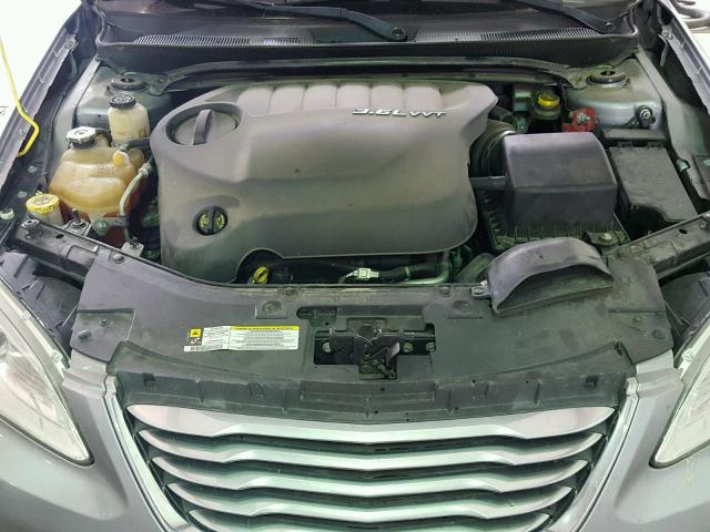 1C3CCBCG4DN586630 - 2013 CHRYSLER 200 LIMITE SILVER photo 7