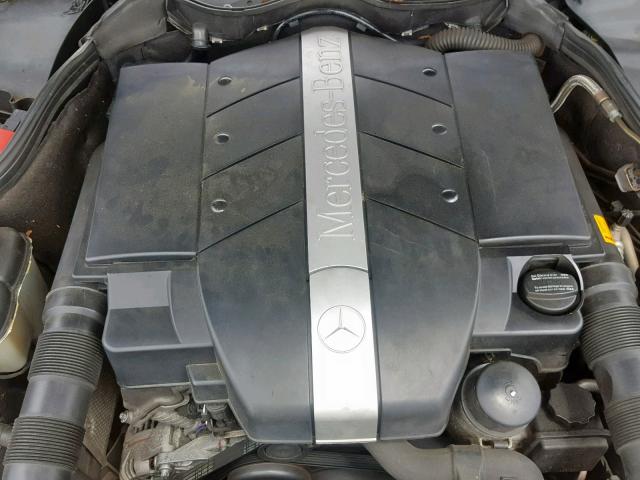 WDBTJ65J14F097807 - 2004 MERCEDES-BENZ CLK 320C BLACK photo 7