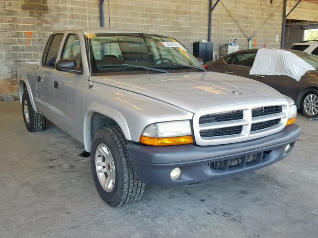 1D7HL38X43S225999 - 2003 DODGE DAKOTA QUA SILVER photo 1