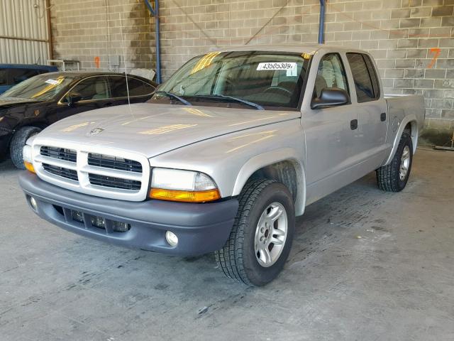 1D7HL38X43S225999 - 2003 DODGE DAKOTA QUA SILVER photo 2