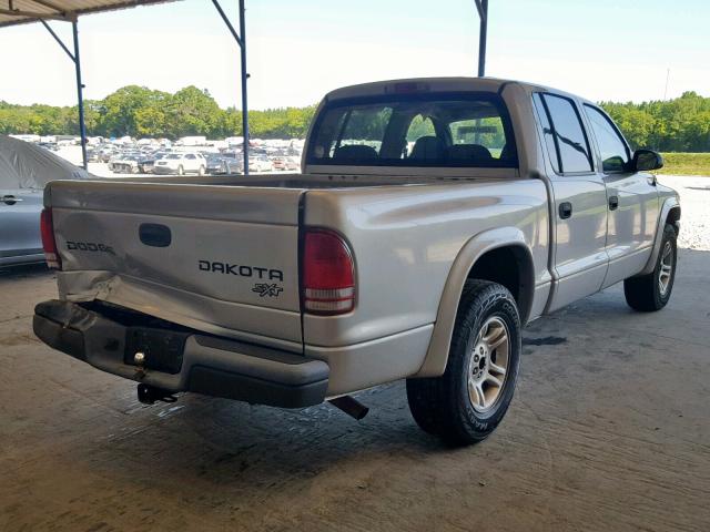 1D7HL38X43S225999 - 2003 DODGE DAKOTA QUA SILVER photo 4