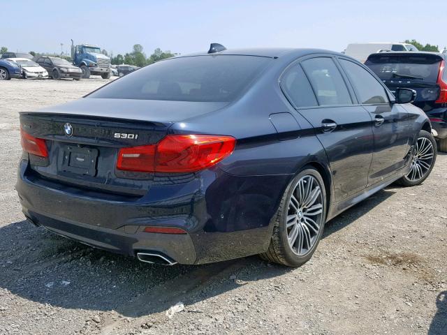 WBAJA7C37HG905044 - 2017 BMW 530 XI BLUE photo 4