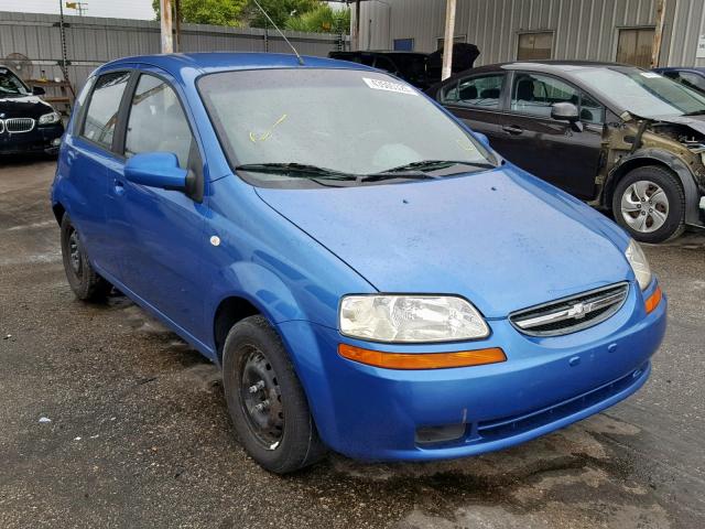 KL1TD62635B467485 - 2005 CHEVROLET AVEO BASE Көк фото 1