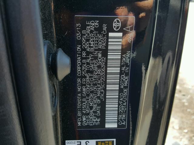 JTKJF5C72D3063932 - 2013 TOYOTA SCION TC Qara foto 10