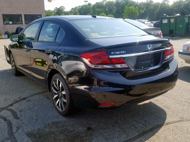 2HGFB2F93FH509088 - 2015 HONDA CIVIC EXL 黑色 照片 3