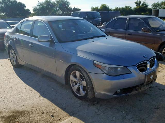 WBANE53507CW65515 - 2007 BMW 525 I GRAY photo 1