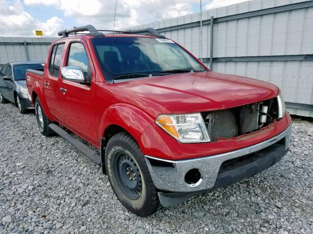 1N6AD07U97C443822 - 2007 NISSAN FRONTIER C RED photo 1