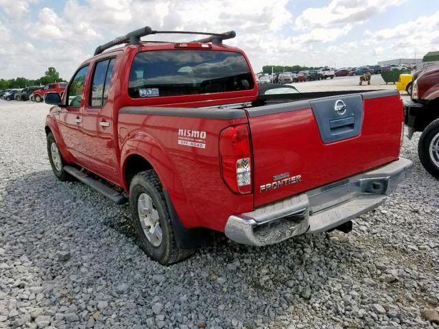 1N6AD07U97C443822 - 2007 NISSAN FRONTIER C RED photo 3