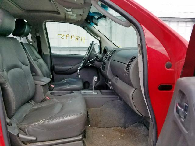 1N6AD07U97C443822 - 2007 NISSAN FRONTIER C RED photo 5